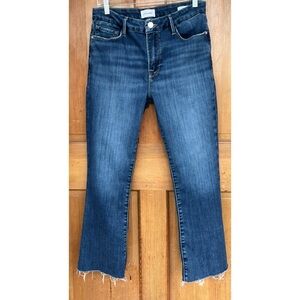 FRAME Le Crop Mini Boot Frayed Hem Jeans 31